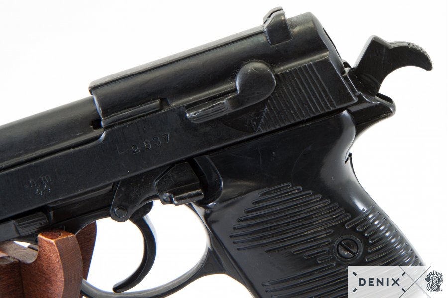 Replica Pistola Tedesca Walther P38 In Metallo - Modello Storico Per Collezionisti 4 Pistola tedesca Walther P38 in metallo reenactor 24cm seconda guerra mondiale