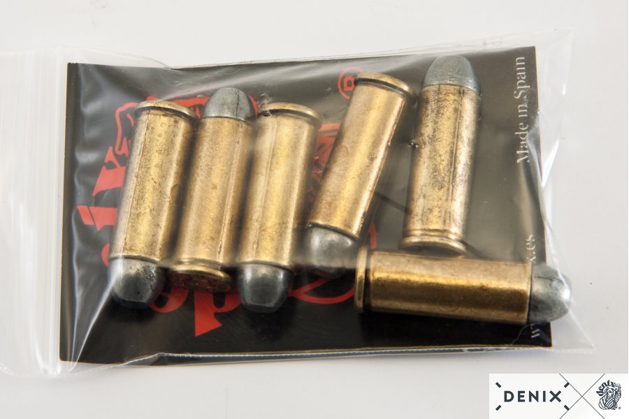 Replica Riproduzione Di Cartucce Calibro .45 6pz Modello Storico Per Collezionisti 6 Replica Riproduzione Di Cartucce Calibro .45 6pz Modello Storico Per Collezionisti - immagine 6