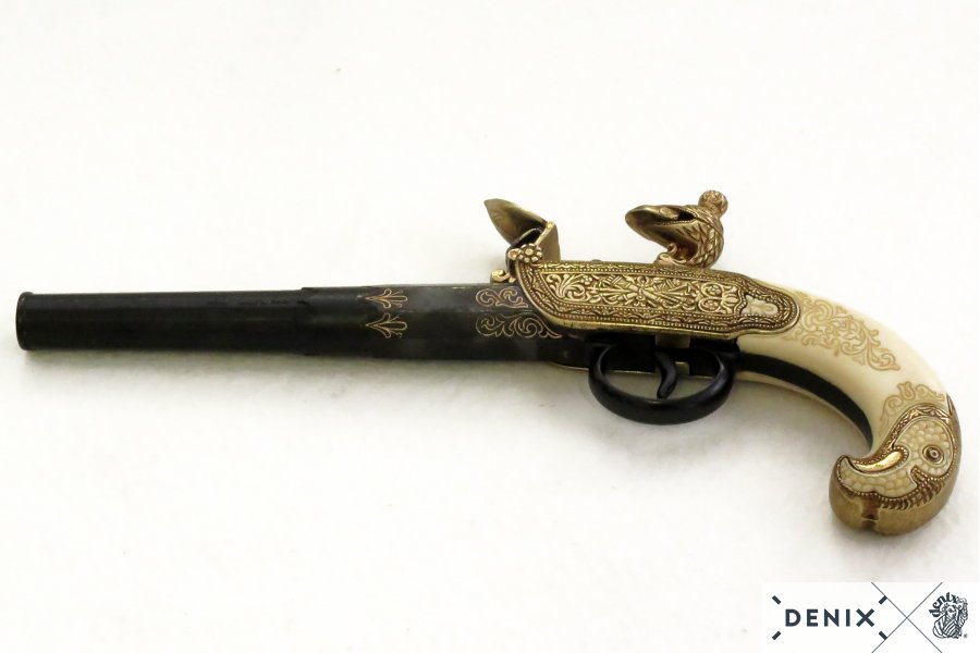 Replica Di Pistola Russa Tula A Pietra Focaia - Modello Storico Per Collezionisti 10 Replica Di Pistola Russa Tula A Pietra Focaia - Modello Storico Per Collezionisti - immagine 10