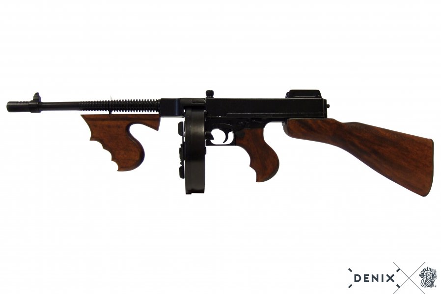 Replica Fucile Mitragliatore Thompson M1928 - Modello Storico Per Collezionisti 1 Thompson m1928 gangster