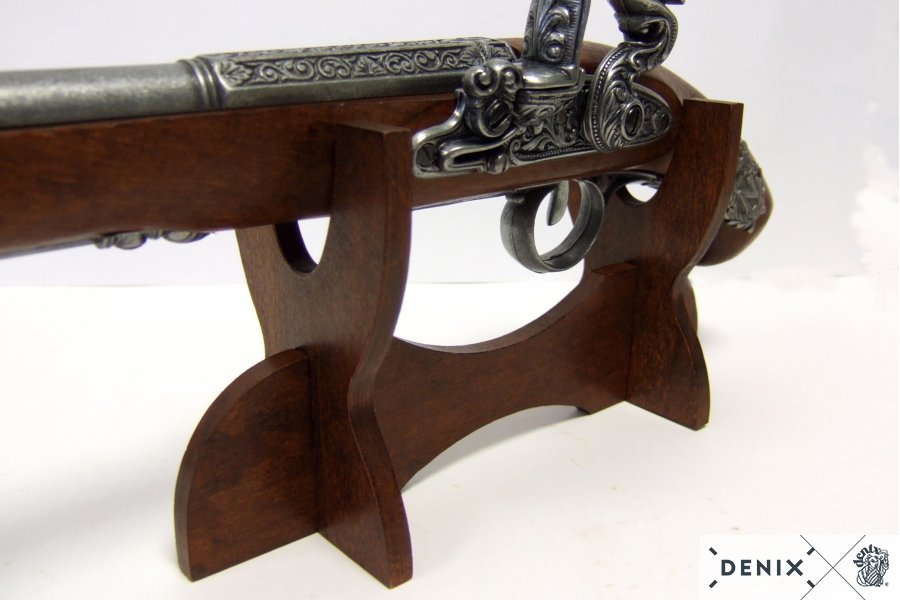 Replica Supporto In Legno Per Spada O Pistola - Modello Storico Per ...