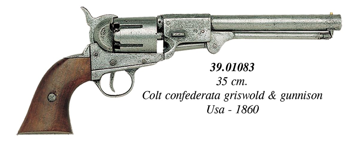 Replica Revolver Colt 1860 Army 35 cm Inerte 1 Replica Revolver Colt 1860 Army 35 cm Inerte