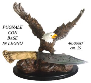 Coltello Decorativo Aquila con Supporto 29 cm
