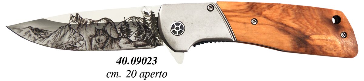 Coltello Pieghevole Lupo 20 cm da Collezione 1 Coltello Pieghevole Lupo 20 cm da Collezione