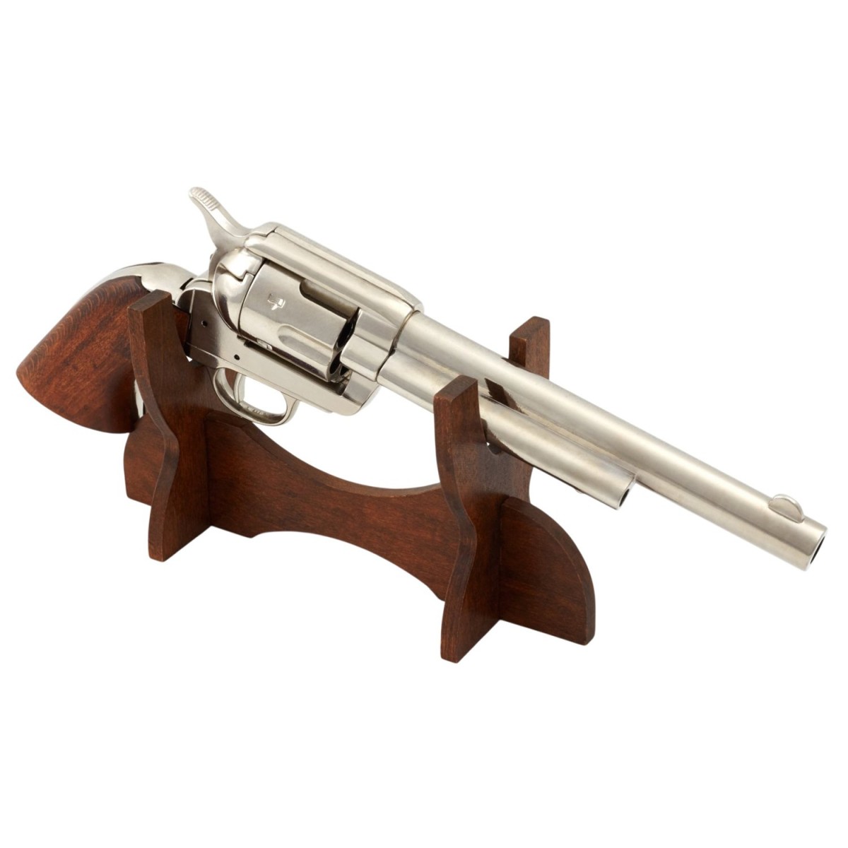Replica Inerte Revolver Colt 45 Peacemaker 7.5' USA 1873 cromata 3 Replica Inerte Revolver Colt 45 Peacemaker 7.5' USA 1873 cromata - immagine 3