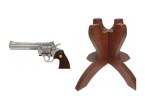 Python 357 Magnum con Espositore in Legno | Set Denix