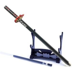 Replica Penna Katana di Tanjiro Kamado di Demon Slayer con espositore
