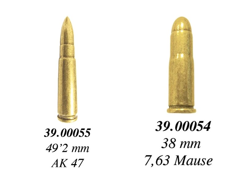 Set 6 Proiettili Inerti da Collezione Replica Denix – AK47 e Mauser 1 Set 6 proiettili inerti replica Denix AK47 e Mauser